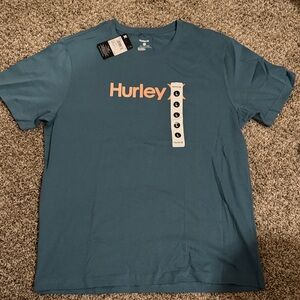 Hurley Men's Teal and Orange Short Sleeve T-Shirt